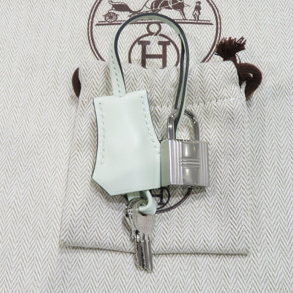 HERMES Hermes Birkin 25 Handbag Vert Fizz Silver Hardware Swift B Stamp C71 W... - Picture 16 of 16